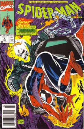 Spider-Man 7 (Newsstand) published by Marvel with cover art by Todd McFarlane