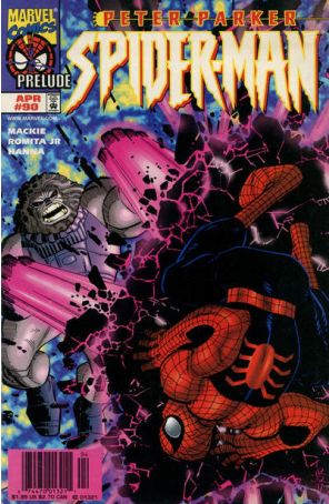 Spider-Man 90 (Newsstand) published by Marvel with cover art by John Romita Jr.
