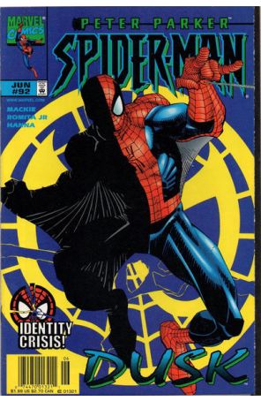 Spider-Man 92 (Newsstand) published by Marvel with cover art by John Romita Jr.