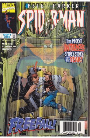 Spider-Man 95 (Newsstand) published by Marvel with cover art by John Romita Jr.