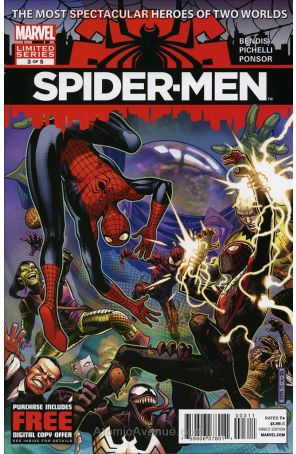 Spider-Men 3 published by Marvel with cover art by Jim Cheung