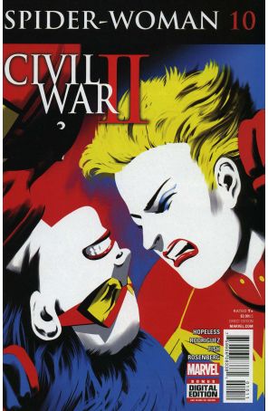 Spider-Woman (6th Series) 10 published by Marvel with cover art by Robbi Rodriguez