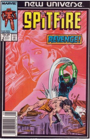 Spitfire and the Troubleshooters 8 (Newsstand) published by Marvel with cover art by Steve Geiger
