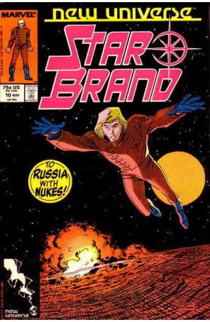 The Star Brand 10 published by Marvel with cover art by Bret Blevins