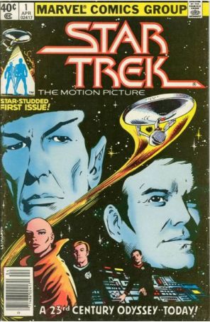 Star Trek (2nd Series) 1 (Newsstand) published by Marvel with cover art by Steve Leialoha