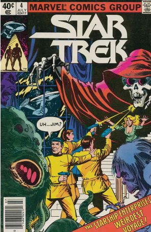 Star Trek (2nd Series) 4 (Newsstand) published by Marvel with cover art by Dave Cockrum