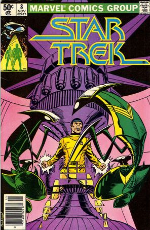Star Trek (2nd Series) 8 (Newsstand) published by Marvel with cover art by Dave Cockrum