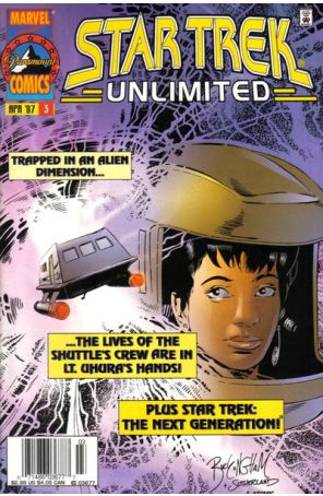 Star Trek Unlimited 3 (Newsstand) published by Marvel with cover art by Mark Buckingham