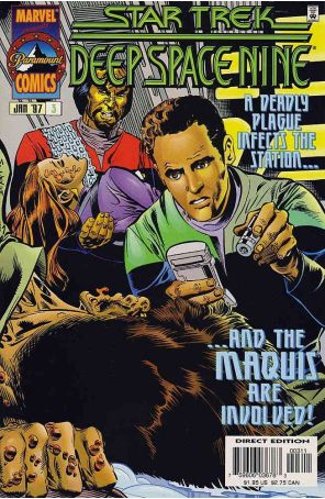 Star Trek: Deep Space Nine (Marvel) 3 published by Marvel with cover art by Tom Grindberg