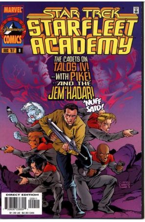 Star Trek: Starfleet Academy 9 published by Marvel with cover art by Chris Renaud