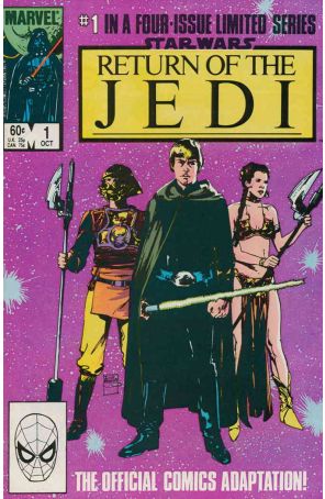Star Wars: Return of the Jedi 1 published by Marvel with cover art by Bill Sienkiewicz