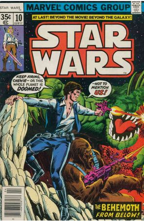 Star Wars 10 published by Marvel with cover art by Rick Hoberg