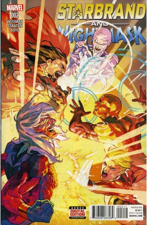Starbrand And Nightmask 2 published by Marvel with cover art by Yasmine Putri