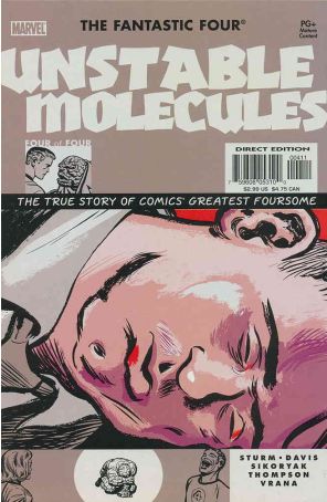 Startling Stories: Fantastic Four-Unstable Molecules 4 published by Marvel with cover art by Craig Thompson