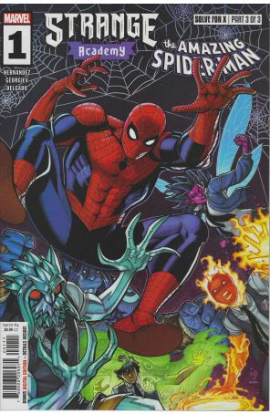 Strange Academy: Amazing Spider-Man 1 published by Marvel with cover art by Nick Bradshaw