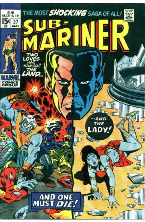 The Sub-Mariner (Vol. 2) 37 published by Marvel with cover art by Sal Buscema