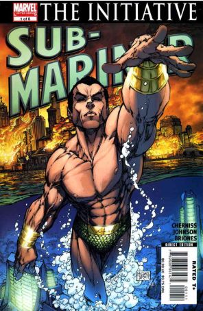 Sub-Mariner 1 published by Marvel with cover art by Michael Turner