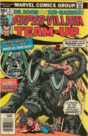 Super-Villain Team-Up 8 published by Marvel with cover art by Marie Severin