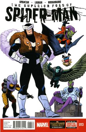 The Superior Foes of Spider-Man 13 published by Marvel with cover art by Ronald Wimberly
