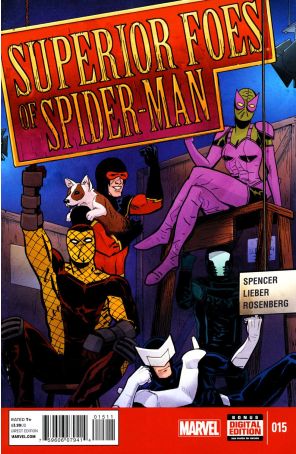 The Superior Foes of Spider-Man 15 published by Marvel with cover art by Steve Lieber