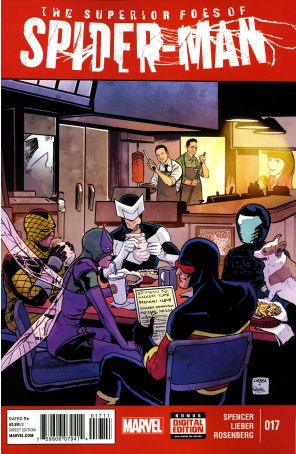The Superior Foes of Spider-Man 17 published by Marvel with cover art by Steve Lieber