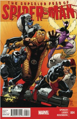The Superior Foes of Spider-Man 4 published by Marvel with cover art by Paulo Siqueira