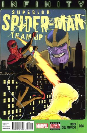 Superior Spider-Man Team-Up 4 published by Marvel with cover art by Paolo Rivera