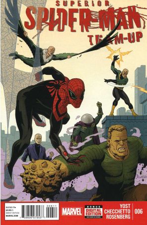 Superior Spider-Man Team-Up 6 published by Marvel with cover art by Paolo Rivera