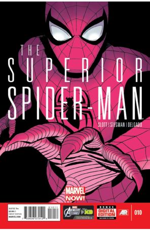 Superior Spider-Man 10 published by Marvel with cover art by Marcos Martin