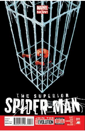 Superior Spider-Man 11 published by Marvel with cover art by Giuseppe Camuncoli