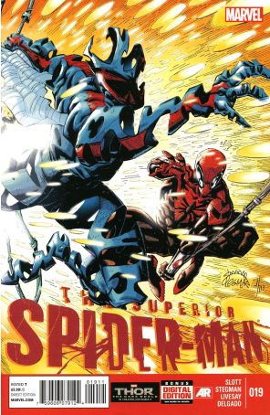 Superior Spider-Man 19 published by Marvel with cover art by Ryan Stegman