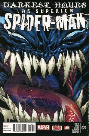 Superior Spider-Man 24 published by Marvel with cover art by Humberto Ramos