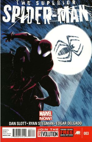 Superior Spider-Man 3 published by Marvel with cover art by Ryan Stegman