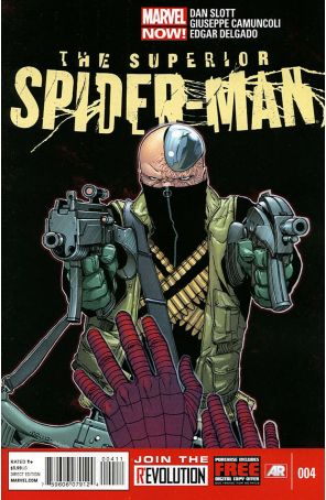 Superior Spider-Man 4 published by Marvel with cover art by Giuseppe Camuncoli