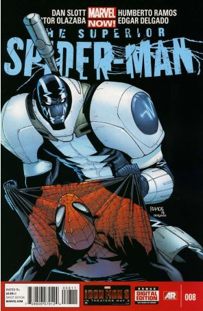 Superior Spider-Man 8 published by Marvel with cover art by Humberto Ramos