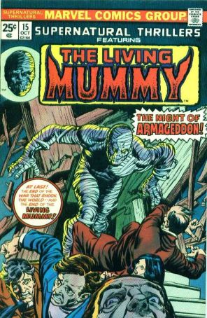 Supernatural Thrillers 15 published by Marvel with cover art by Gil Kane