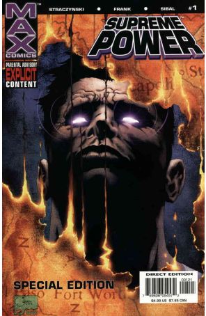 Supreme Power 1A published by Marvel with cover art by Joe Quesada
