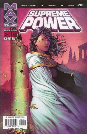 Supreme Power 10 published by Marvel with cover art by Gary Frank