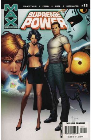 Supreme Power 18 published by Marvel with cover art by Gary Frank