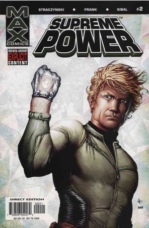 Supreme Power 2 published by Marvel with cover art by Gary Frank