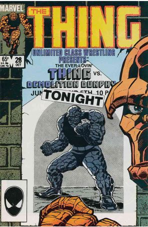 The Thing 28 published by Marvel with cover art by Ron Wilson