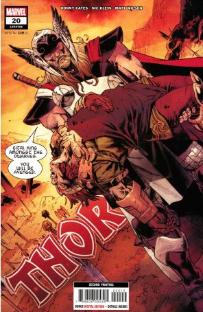 Thor (6th Series) 20 (2nd) published by Marvel with cover art by Nic Klein
