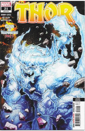 Thor (6th Series) 21 (2nd) published by Marvel with cover art by Nic Klein