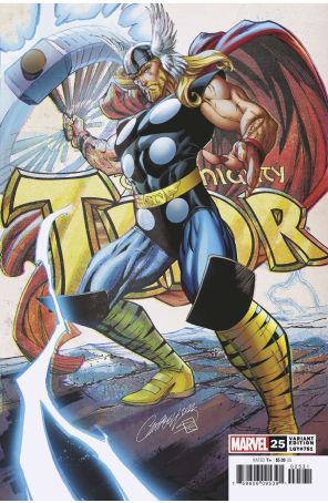 Thor (6th Series) 25B published by Marvel with cover art by J. Scott Campbell