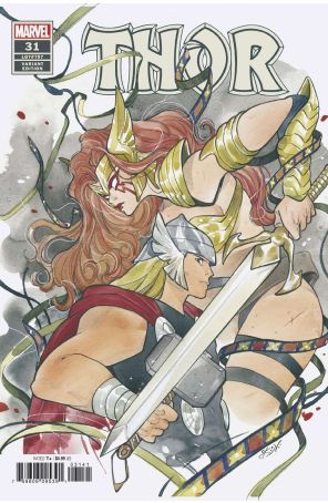 Thor (6th Series) 31C published by Marvel with cover art by Peach Momoko