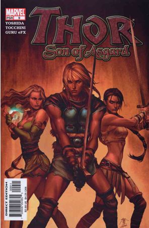 Thor: Son of Asgard 9 published by Marvel with cover art by Jo Chen
