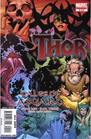 Thor: Tales of Asgard by Stan Lee And Jack Kirby 5 published by Marvel with cover art by Oliver Copiel