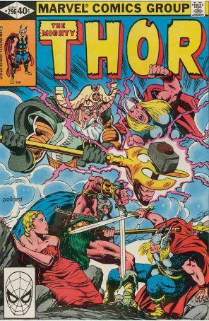 Thor 296 published by Marvel with cover art by Keith Pollard