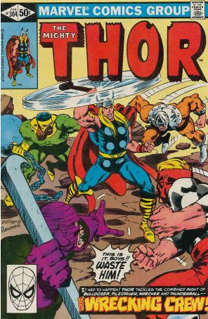 Thor 304 published by Marvel with cover art by Keith Pollard