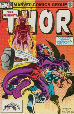Thor 325 published by Marvel with cover art by Ed Hannigan